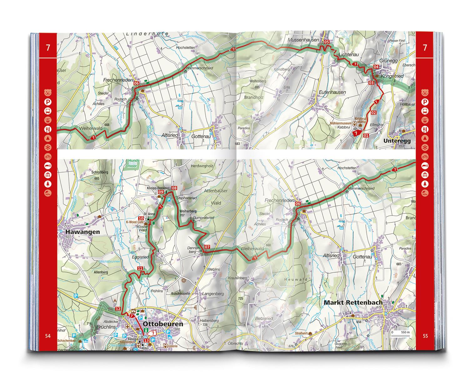 KOMPASS Wanderführer Wandertrilogie Allgäu, 84 Touren mit Extra-Tourenkarte