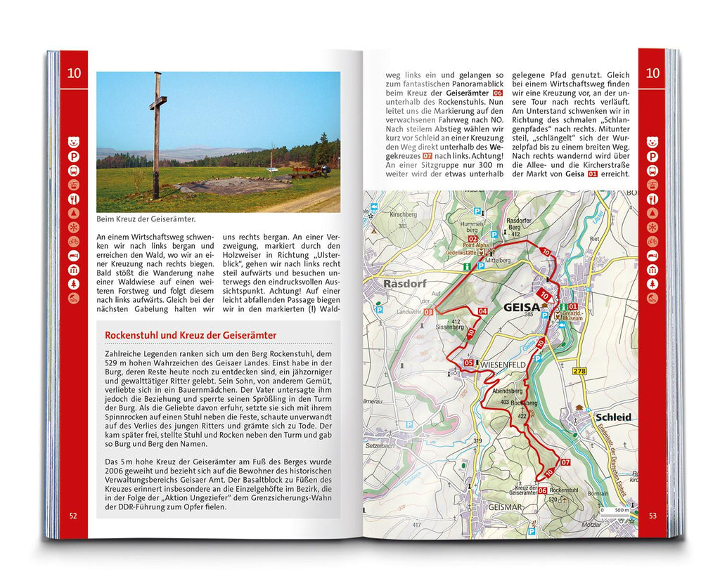 KOMPASS Wanderführer Rhön, 50 Touren mit Extra-Tourenkarte
