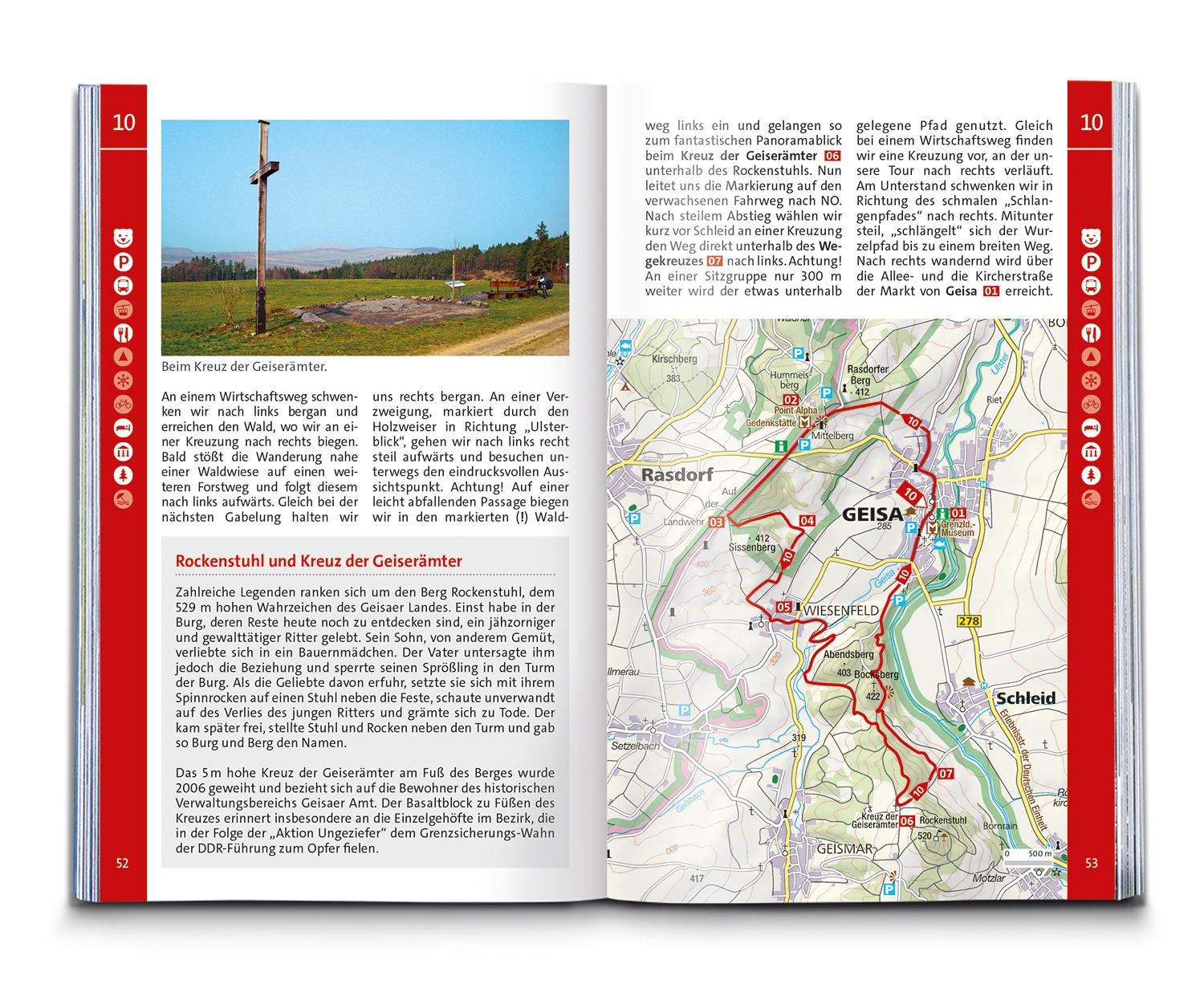 KOMPASS Wanderführer Rhön, 50 Touren mit Extra-Tourenkarte