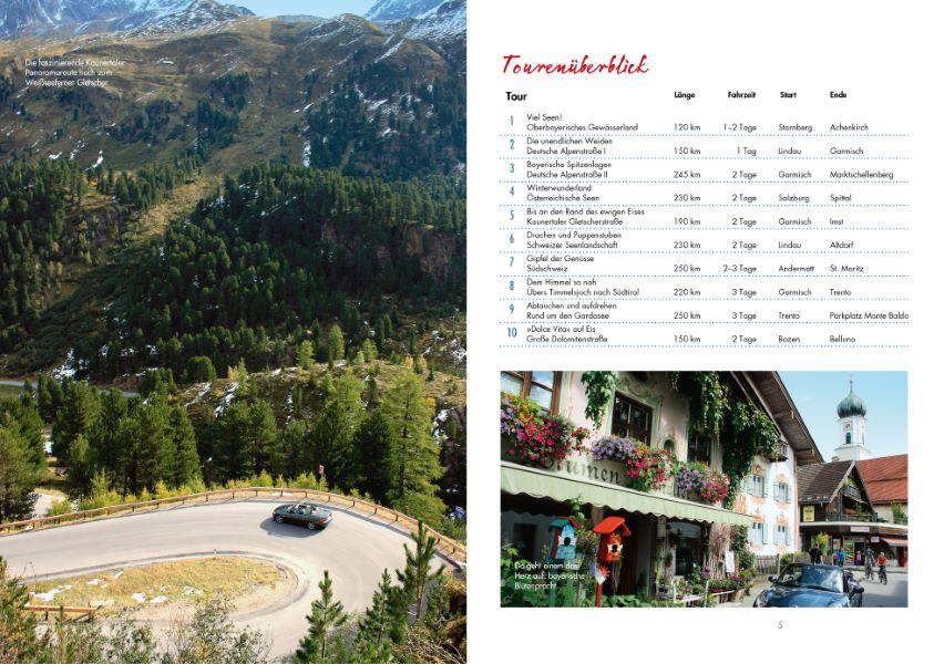 Cabrio-Routen durch die Alpen