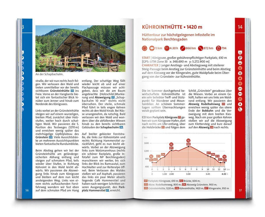 KOMPASS Wanderführer Königssee, Nationalpark Berchtesgaden, Watzmann, 42 Touren mit Extra-Tourenkarte