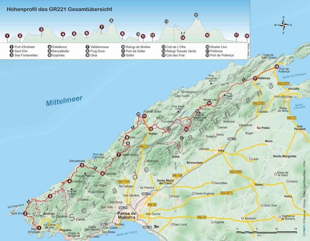 Mallorca GR 221 Route der Trockensteinmauern