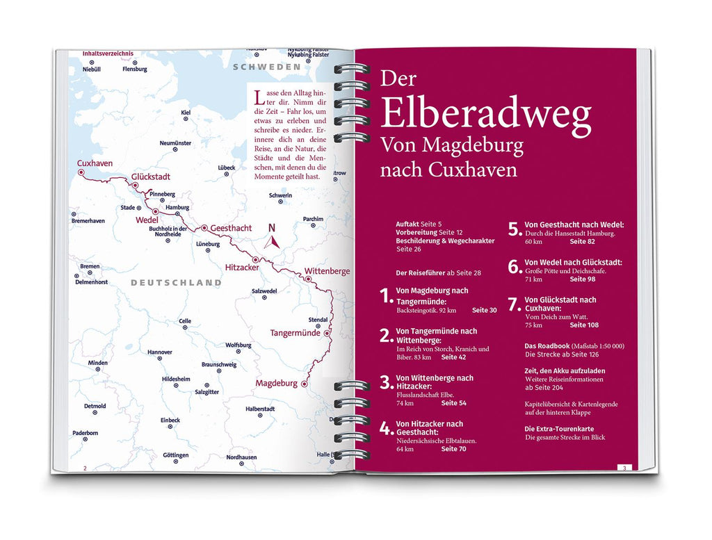KOMPASS Radreiseführer Elberadweg, Von Magdeburg nach Cuxhaven