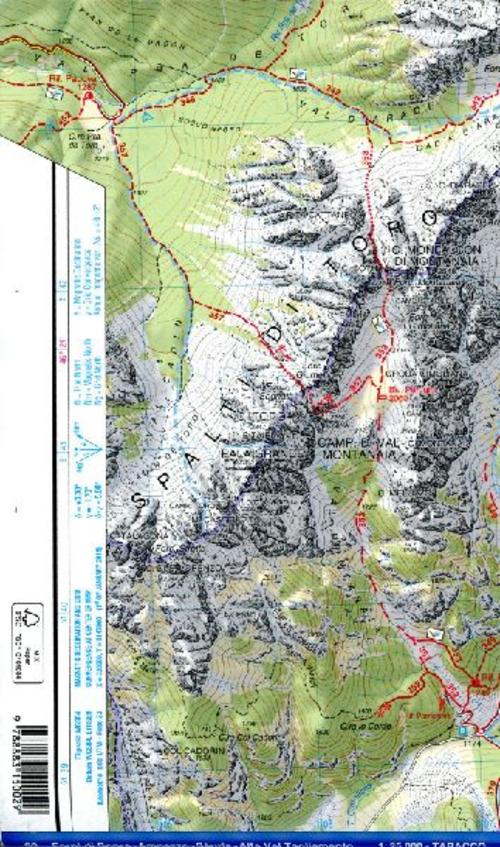 Tabacco Wandern Forni di Sopra - Ampezzo 1 : 25 000