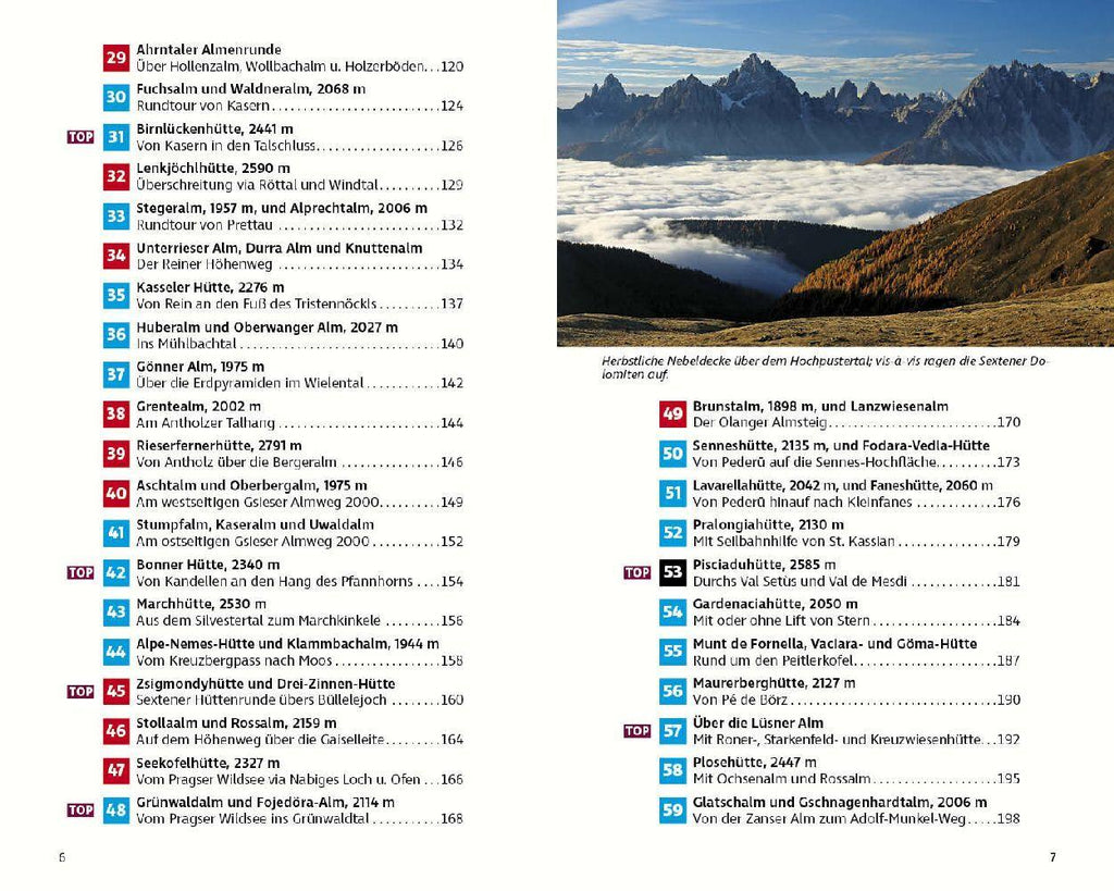 Wandern zu Almen & Hütten - Südtirol Ost