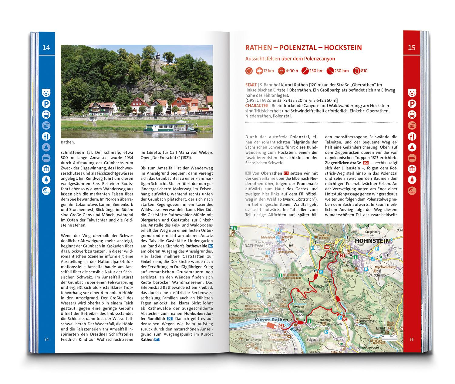 KOMPASS Wanderlust Elbsandsteingebirge und bei Dresden