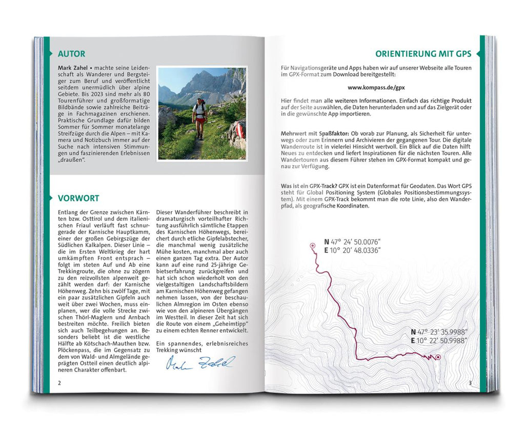 KOMPASS Wanderführer Karnischer Höhenweg, Von Thörl-Maglern nach Sillian, Mit Varianten und Gipfeln, 28 Touren mit Extra-Tourenkarte