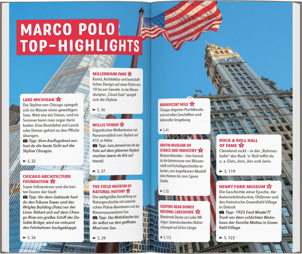 MARCO POLO Reiseführer Chicago und die Großen Seen