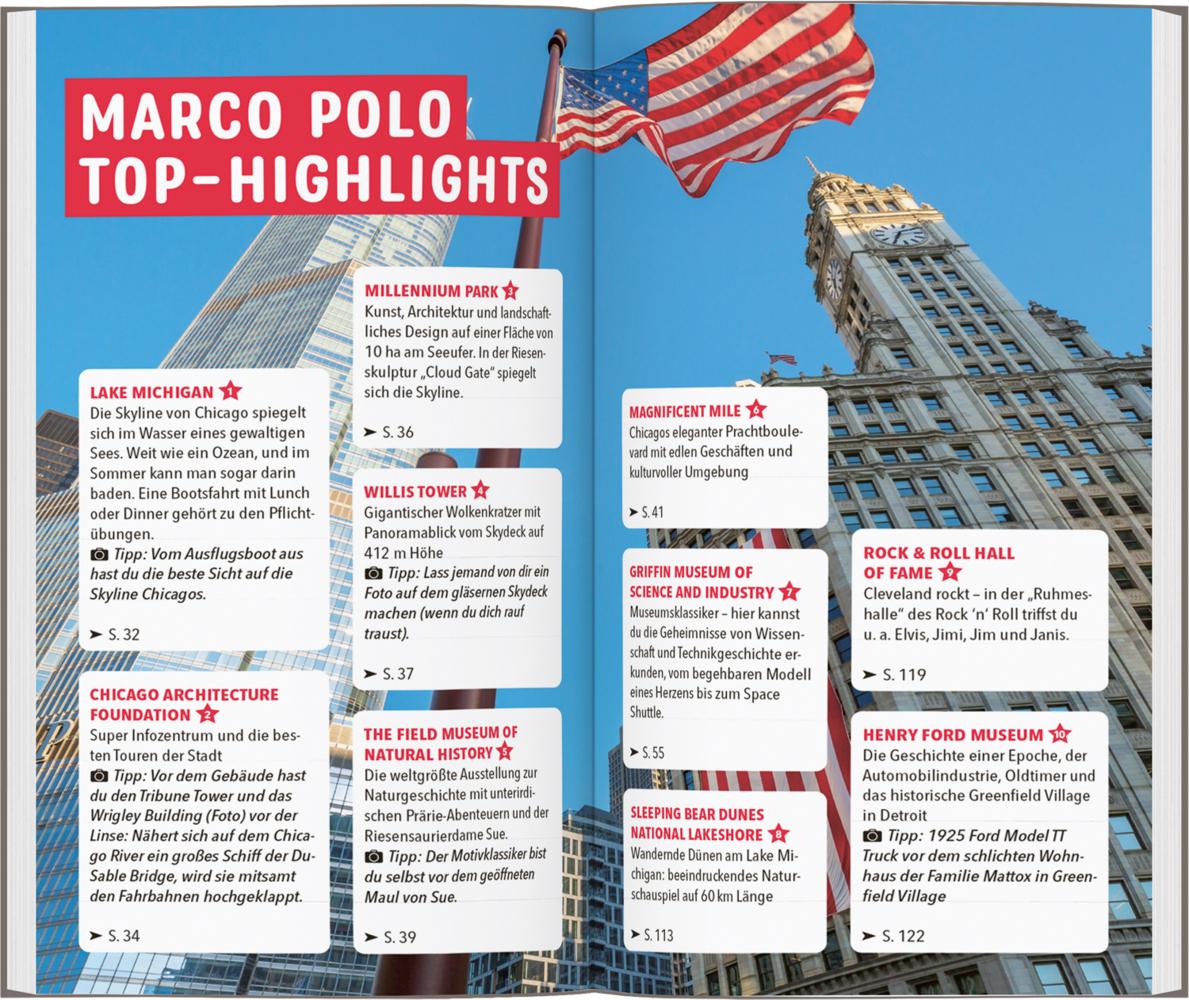 MARCO POLO Reiseführer Chicago und die Großen Seen
