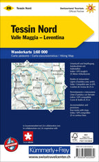 Tessin Sopraceneri Nr. 26 Wanderkarte 1:60 000
