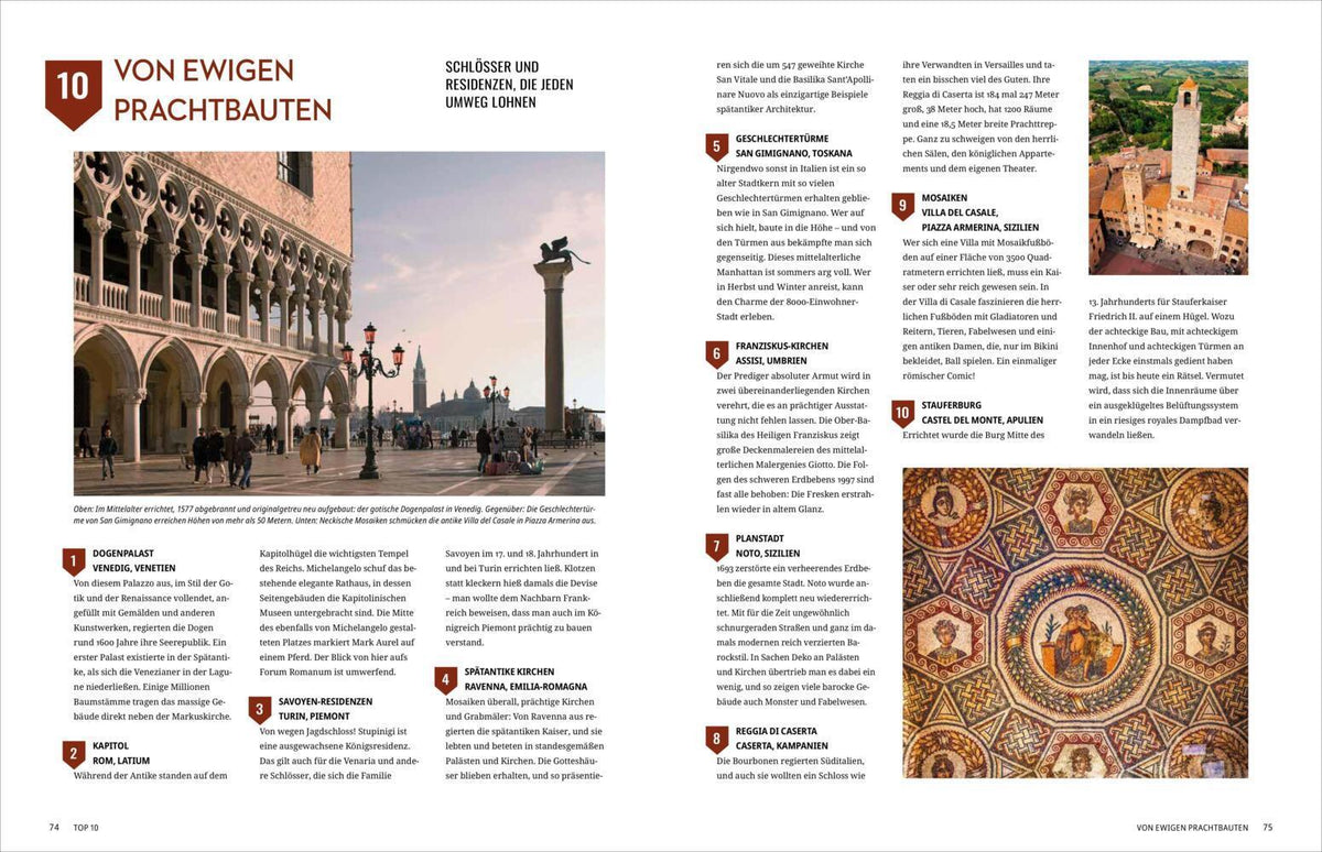 In 225 Reisen durch Italien