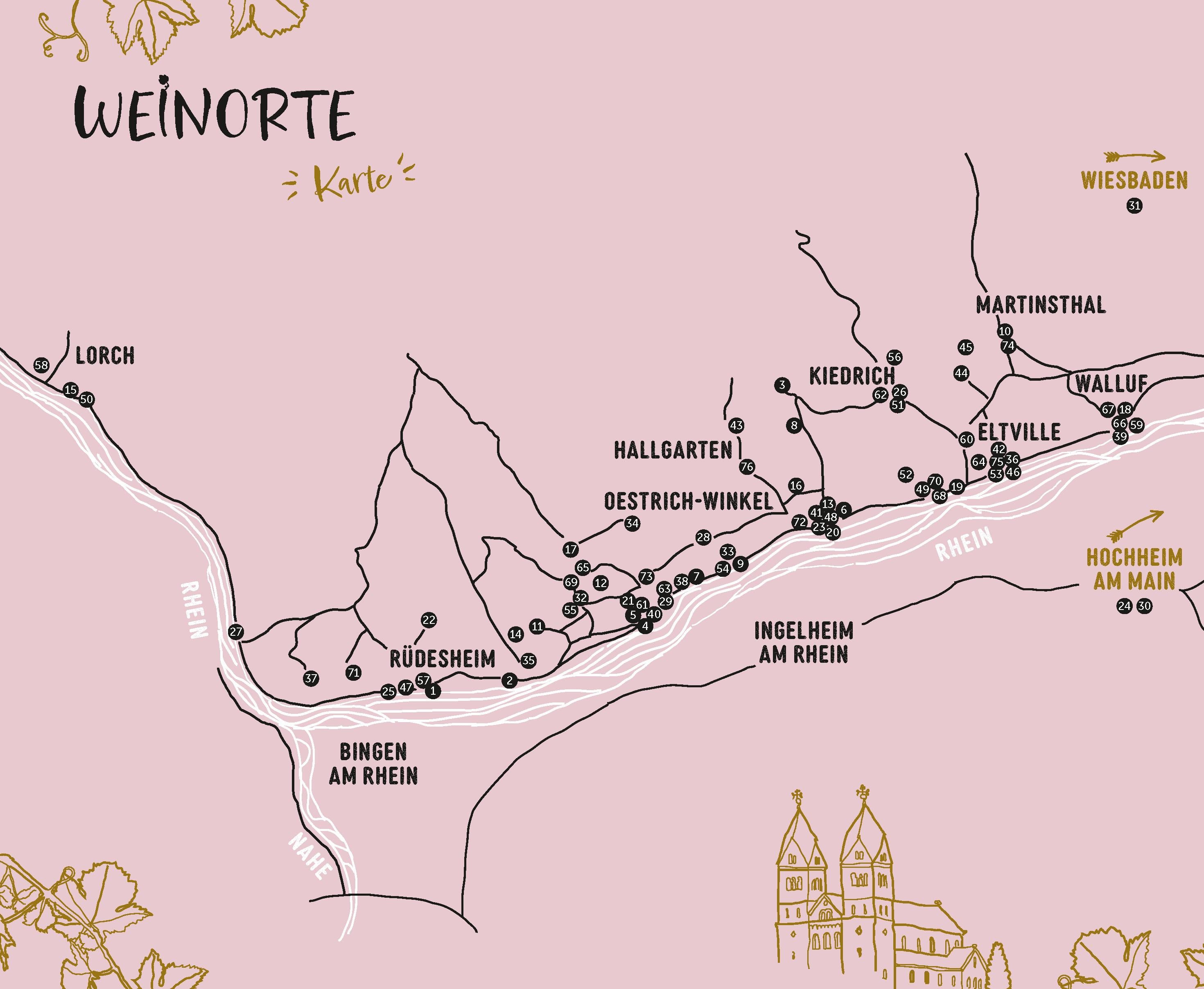 Weinorte im Rheingau