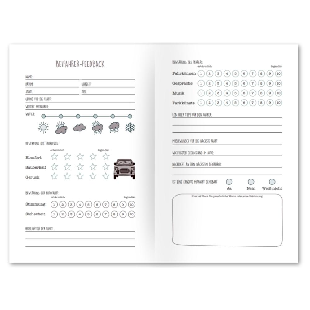 Beifahrer-Gästebuch zum 18. Geburtstag - Kreatives Auto-Gästebuch für Fahranfänger, Führerschein & Neues Auto