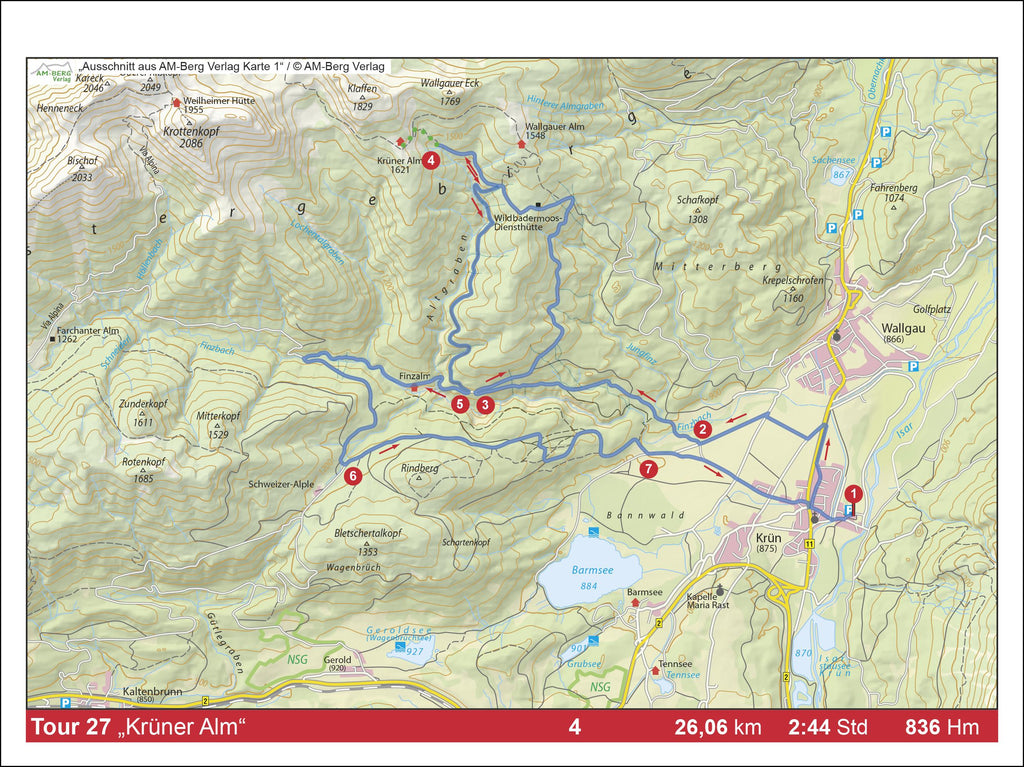 Mountainbike Touren Wetterstein - Karwendel West - Estergebirge