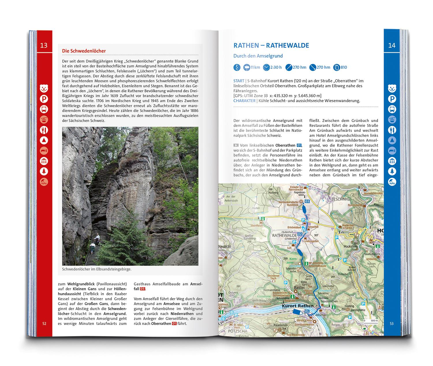 KOMPASS Wanderlust Elbsandsteingebirge und bei Dresden