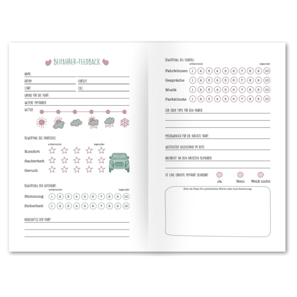 Beifahrer-Gästebuch zum 18. Geburtstag - Girls Edition - Kreatives Auto-Gästebuch für Fahranfänger, Führerschein & Neues Auto