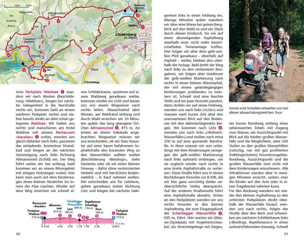ROTHER Wanderbuch Wandern mit Kinderwagen Allgäu