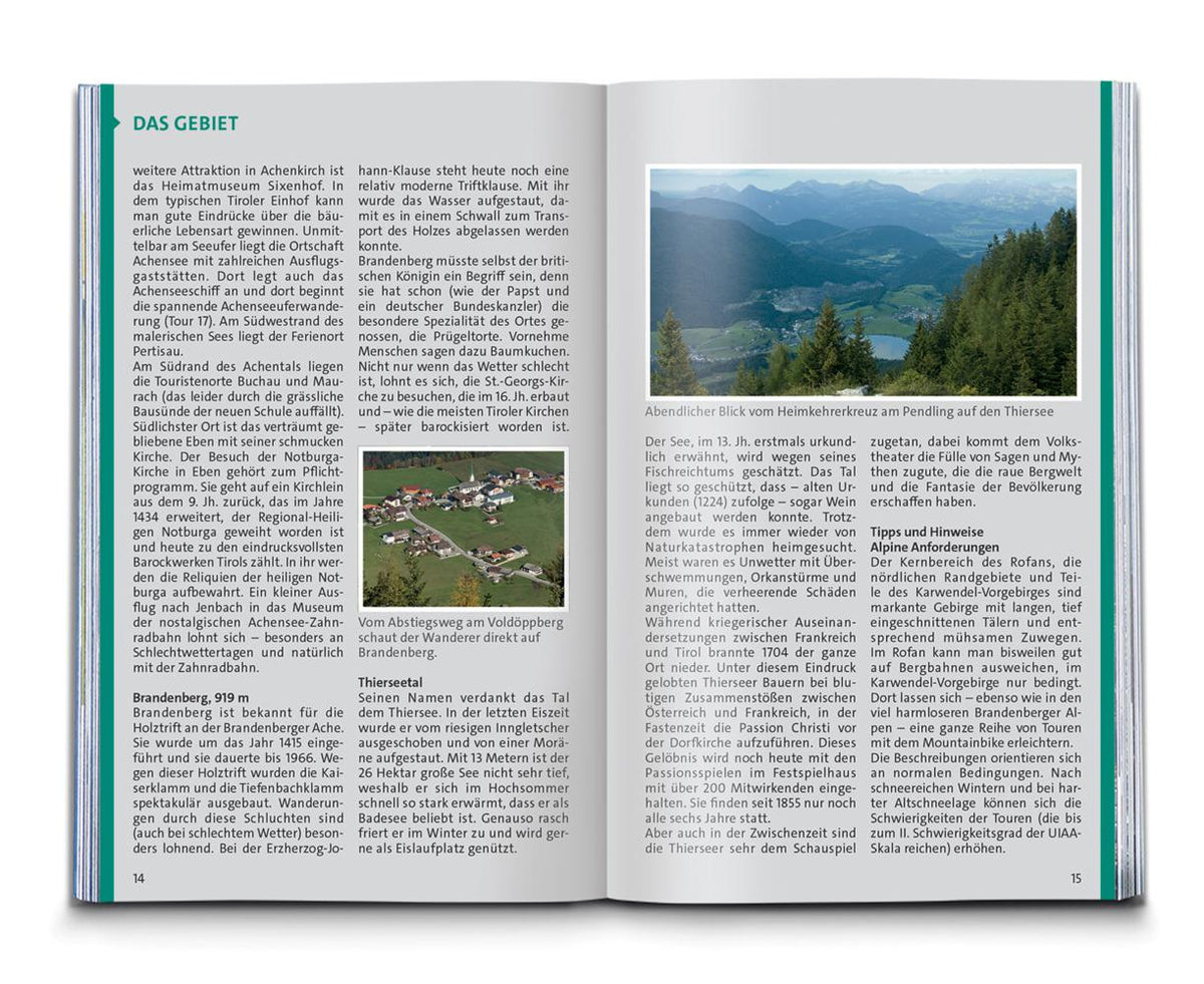 KOMPASS Wanderführer Achensee, Karwendel, Brandenberger Alpen, Rofan, 55 Touren mit Extra-Tourenkarte