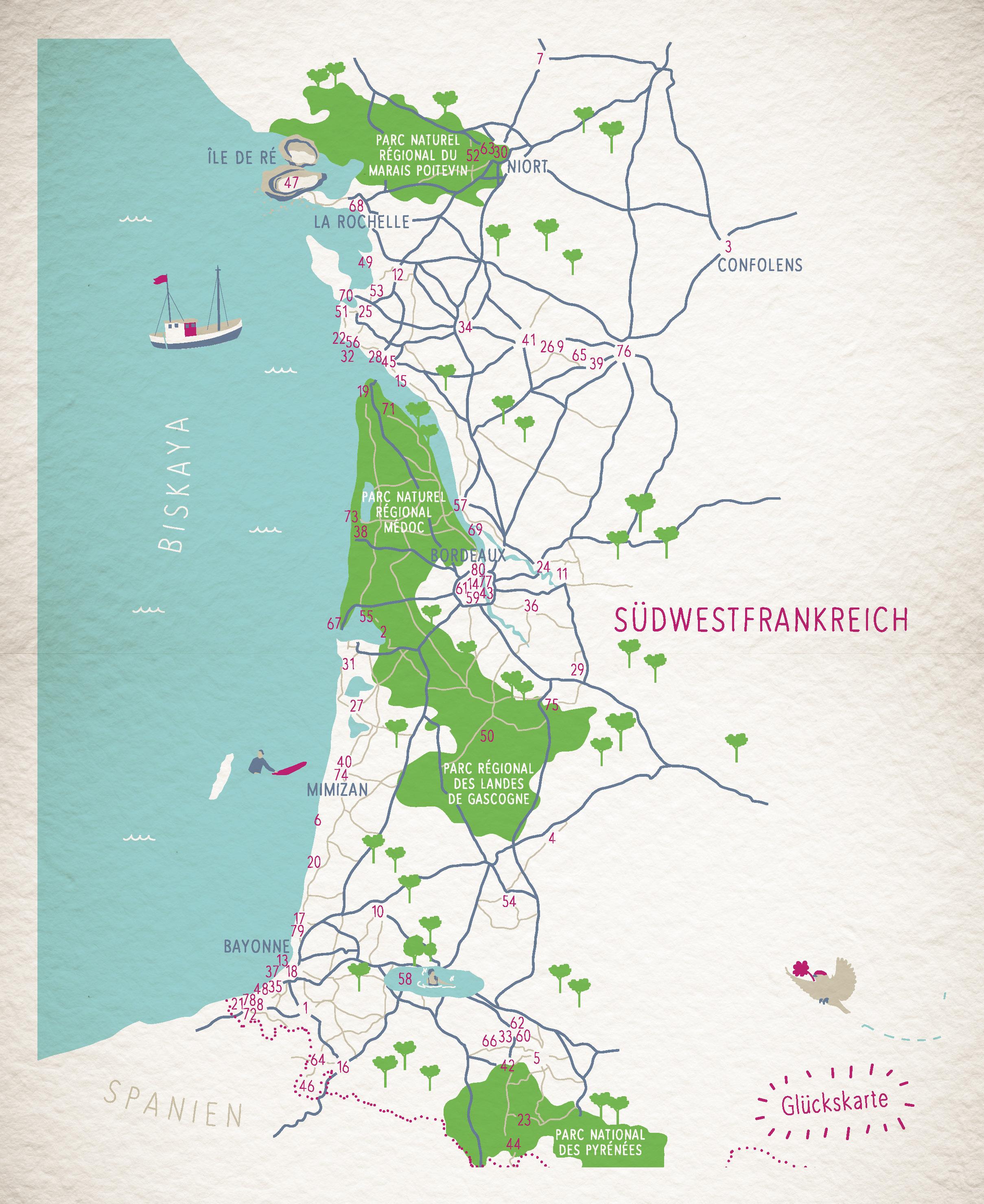 Glücksorte in Südwestfrankreich
