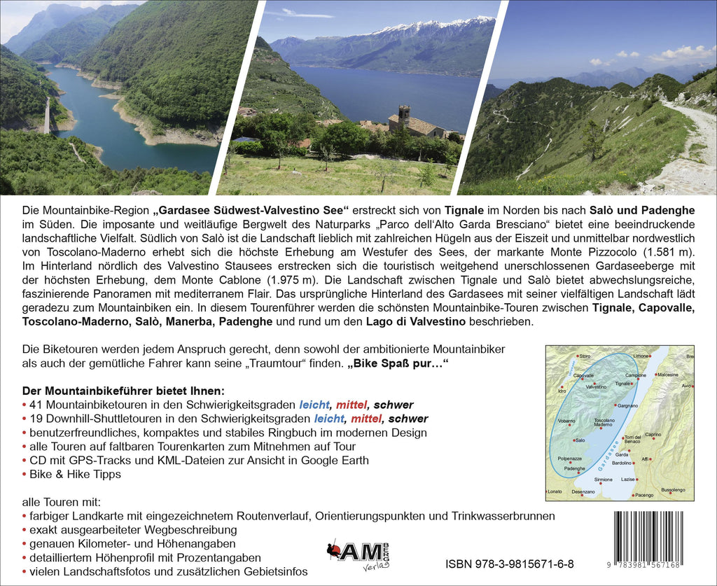 Mountainbike Touren Gardasee Südwest - Valvestino See