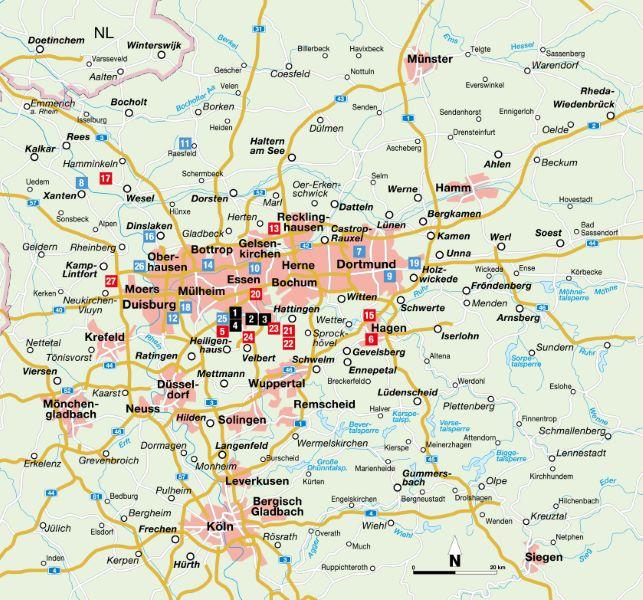 Wanderungen für Langschläfer Ruhrgebiet