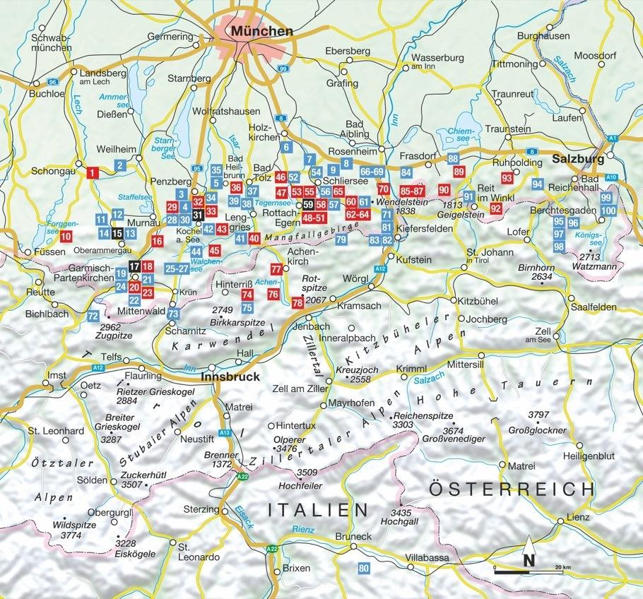 100 Bergtouren für Langschläfer Bayerische Voralpen