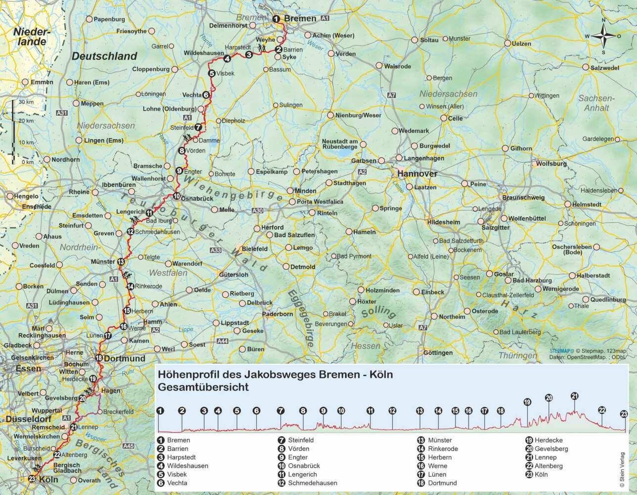 Jakobsweg Bremen - Köln