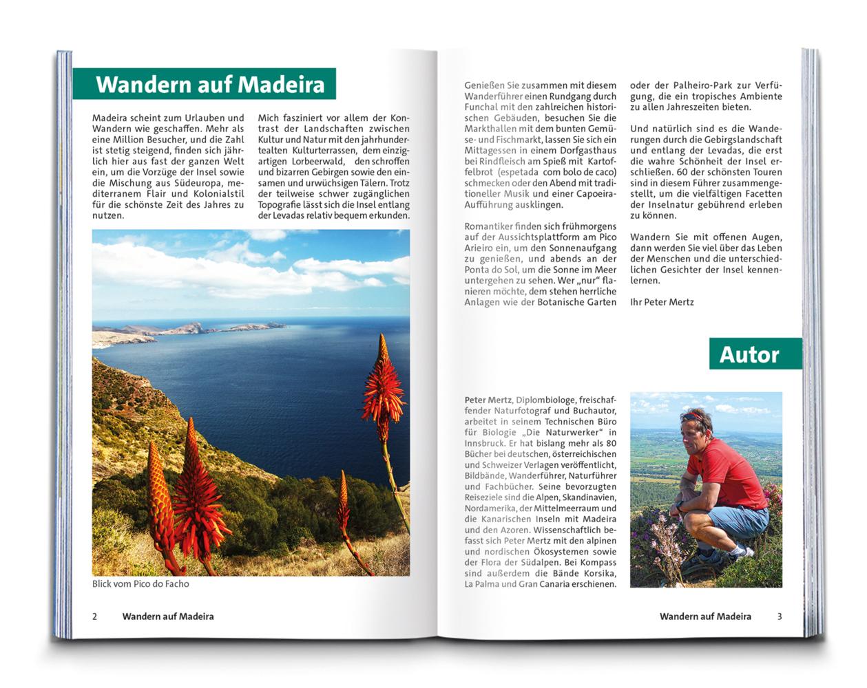 KOMPASS Wanderführer Madeira mit Porto Santo, 60 Touren mit Extra-Tourenkarte