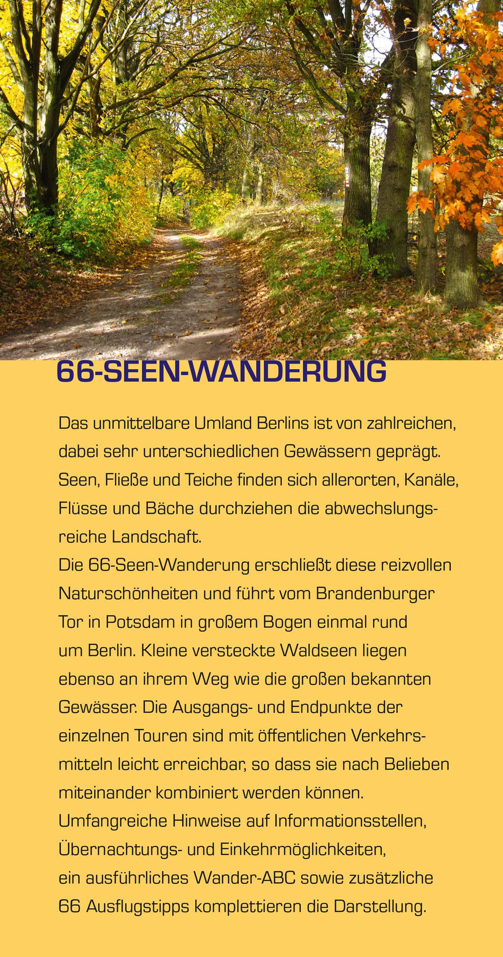 TRESCHER Reiseführer 66-Seen-Wanderung
