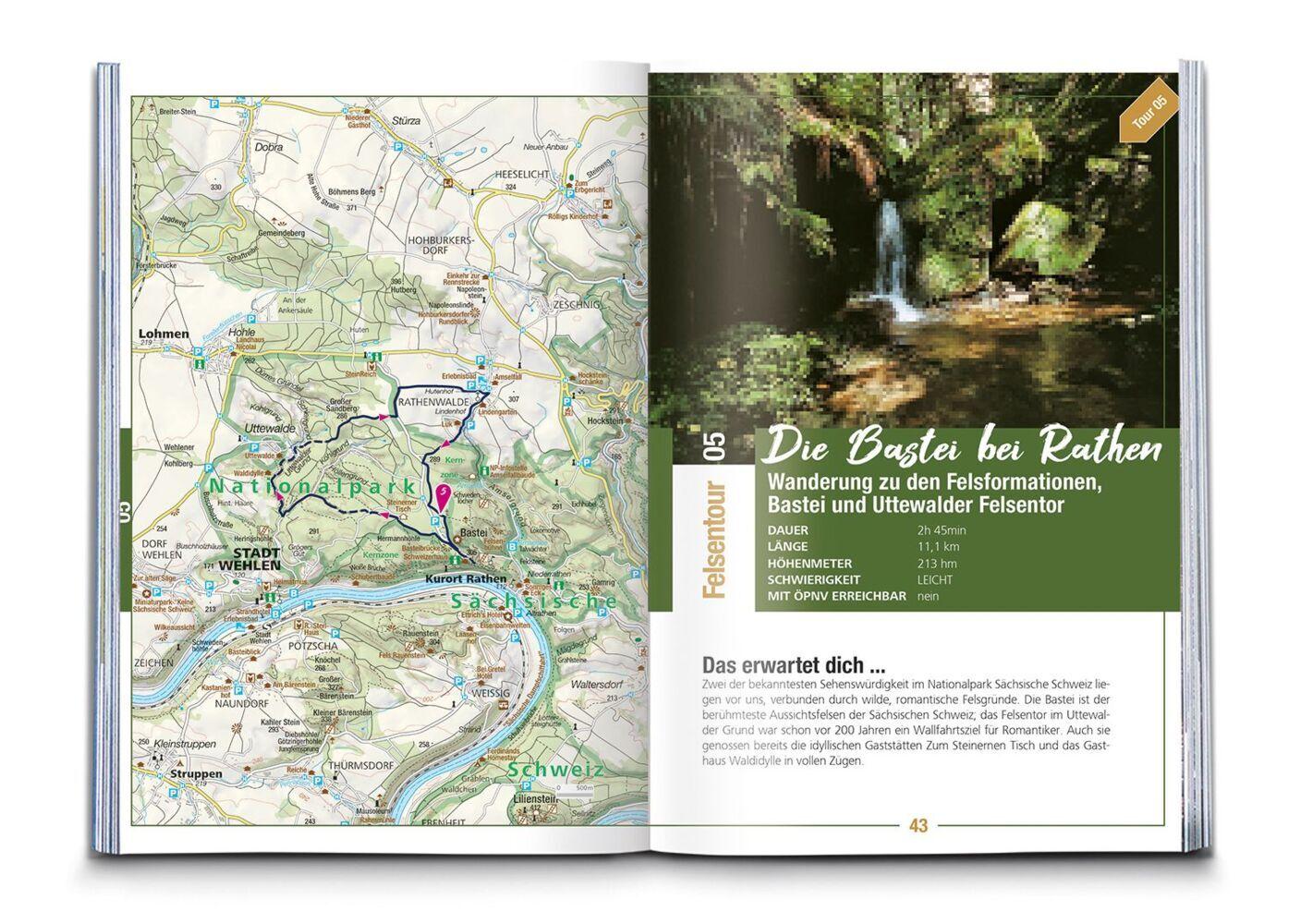 KOMPASS Endlich Waldluft - Sächsische Schweiz