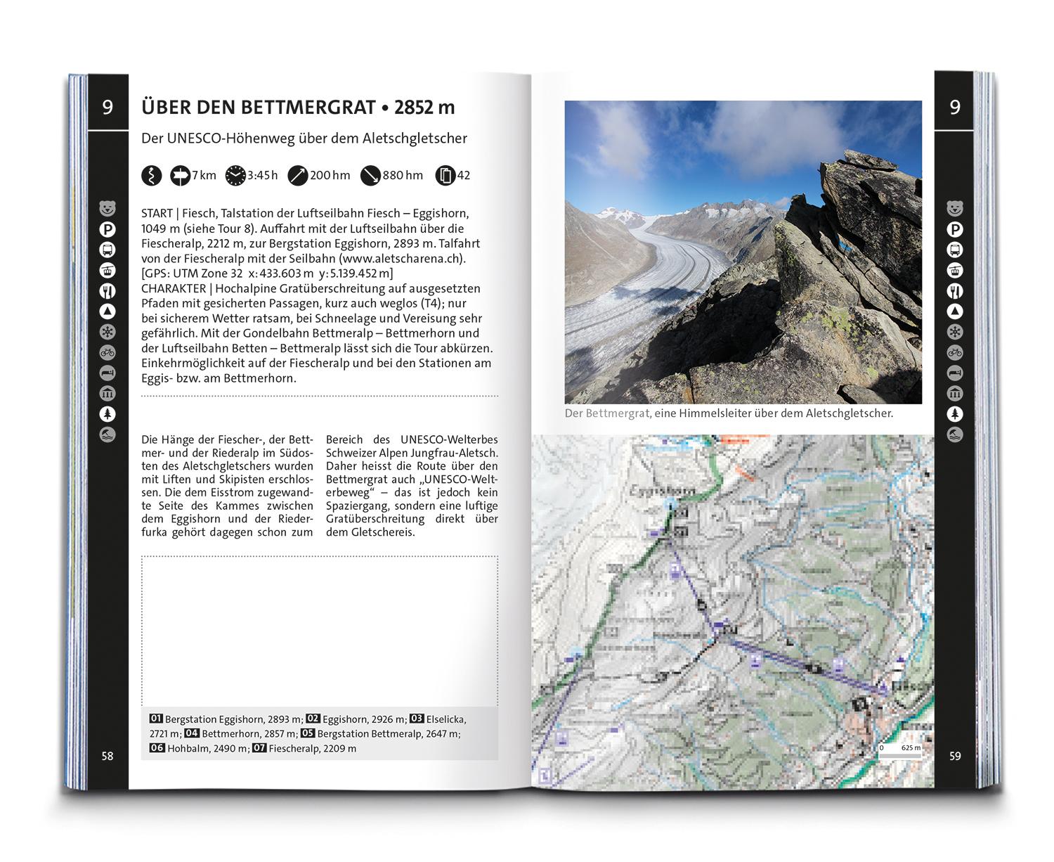 KOMPASS Wanderführer Wallis, 80 Touren mit Extra-Tourenkarte