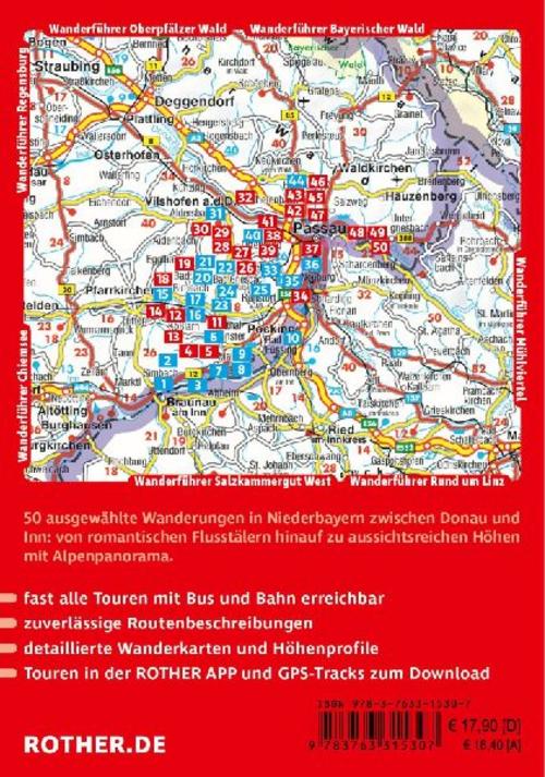 ROTHER Wanderführer Niederbayerisches Bäderdreieck. 50 Touren im Bayerischen Thermenland