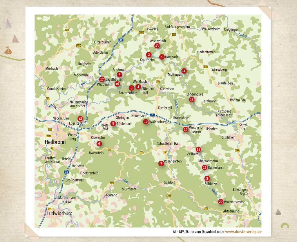 Hohenlohe. Wandern für die Seele