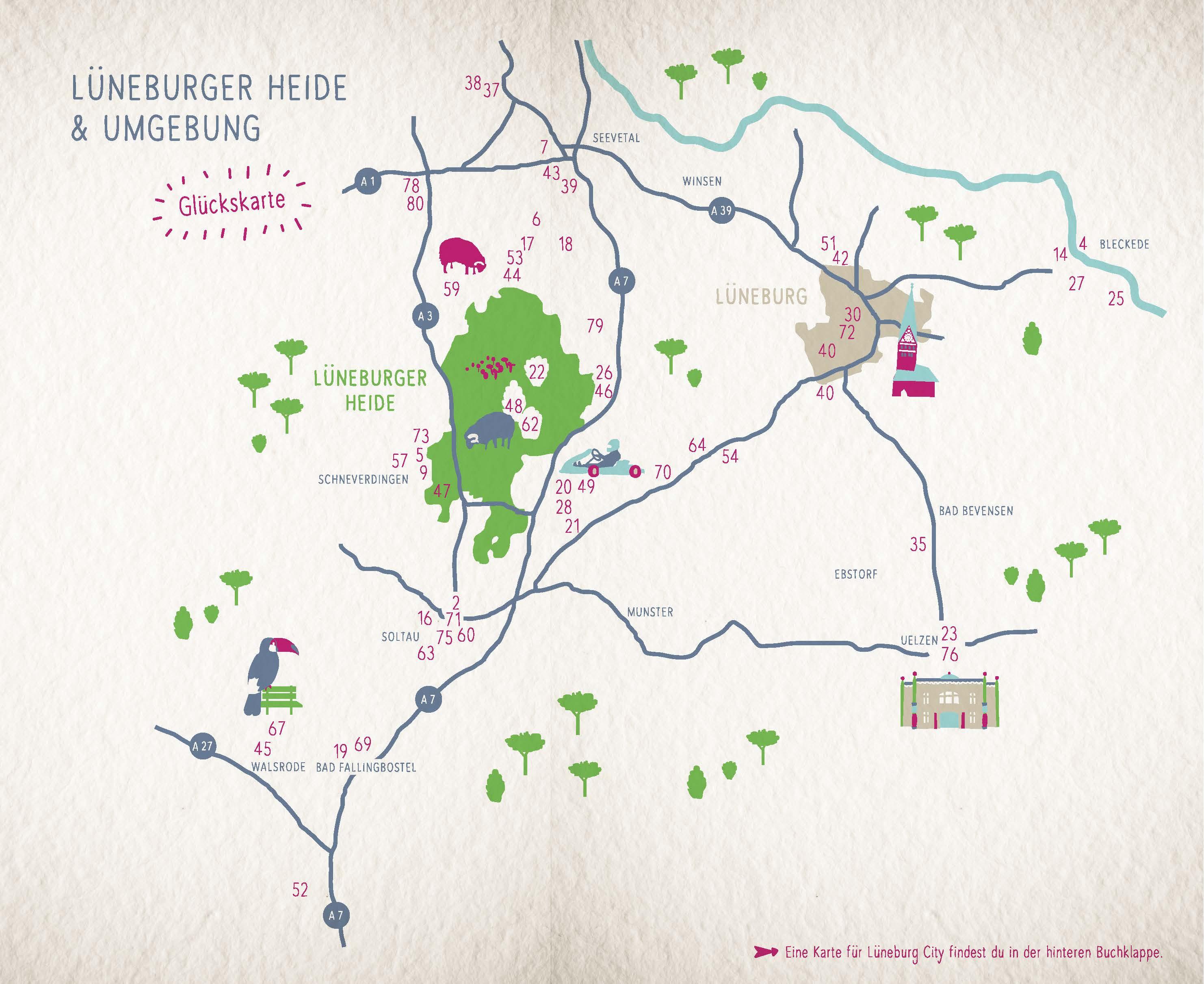 Glücksorte in Lüneburg und der Lüneburger Heide