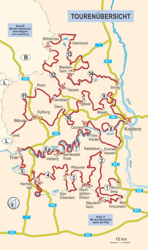 Mit dem Wohnmobil durch den Hunsrück entlang der Mosel in die Eifel