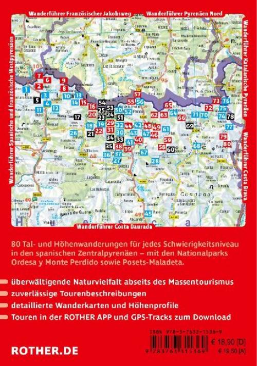 ROTHER Wanderführer Pyrenäen Süd - Spanische Zentralpyrenäen. 80 Touren von Panticosa bis Benasque