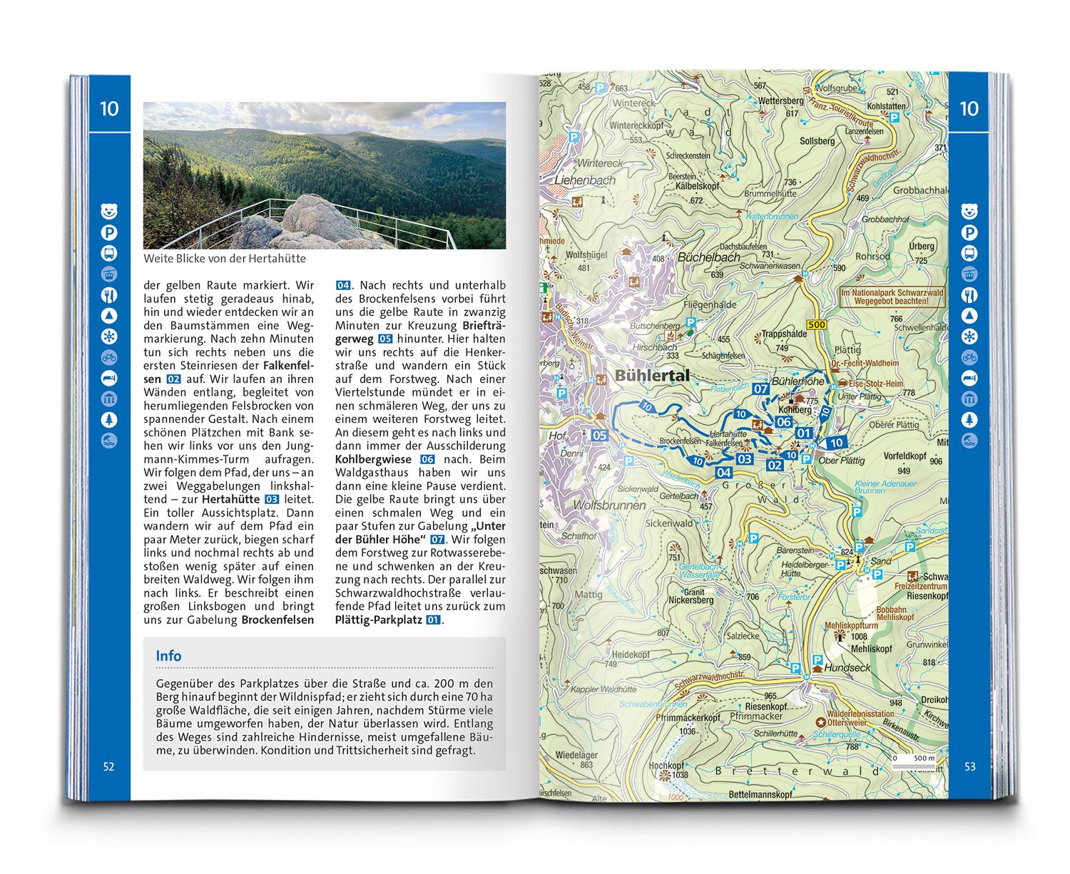 KOMPASS Wanderführer Schwarzwald Mitte-Nord, 50 Touren mit Extra-Tourenkarte