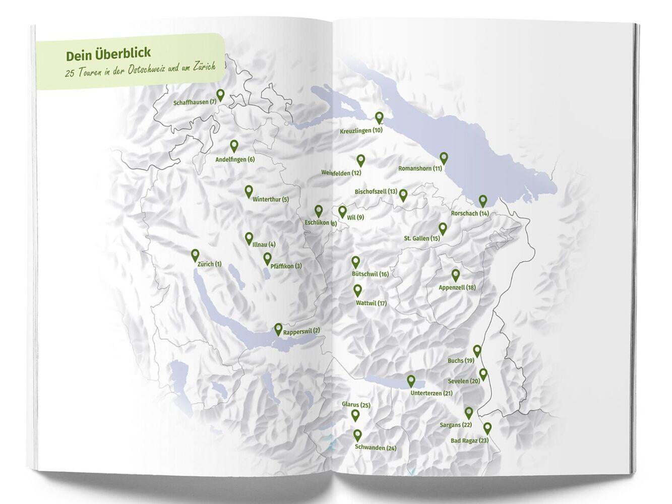 Kümmerly+Frey Raus und E-Biken Ostschweiz & Zürich - E-Bikeführer
