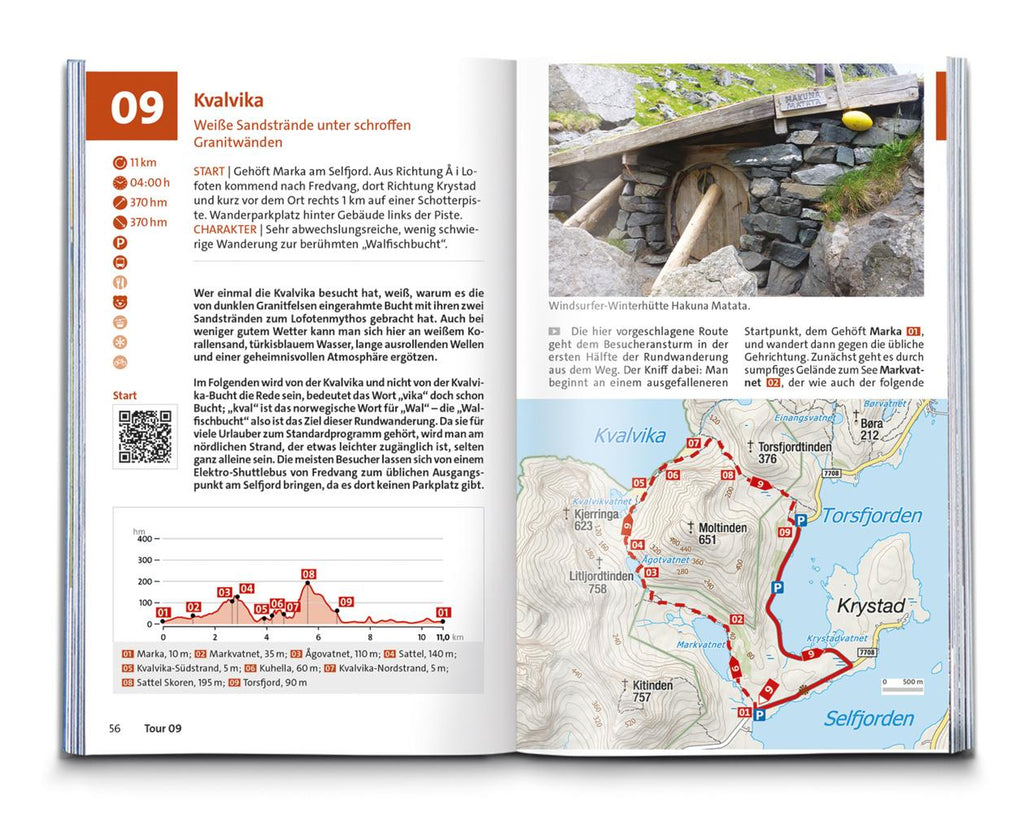 KOMPASS Wanderführer Lofoten, Vesterålen und Senja, 70 Touren mit Extra-Tourenkarte
