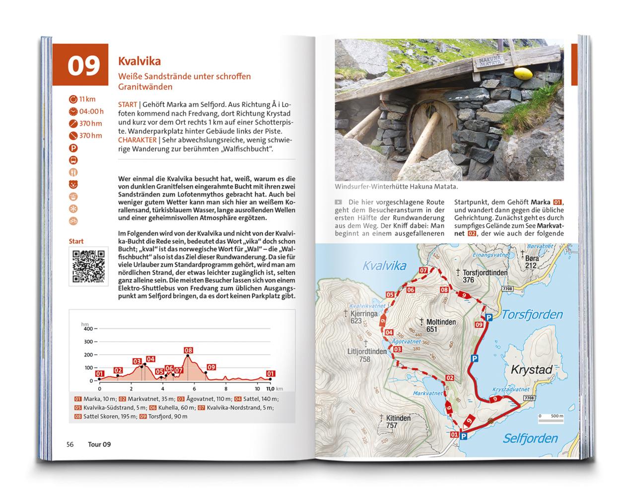 KOMPASS Wanderführer Lofoten, Vesterålen und Senja, 70 Touren mit Extra-Tourenkarte