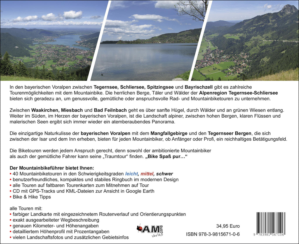 Mountainbike Touren Tegernsee - Schliersee - Bayrischzell