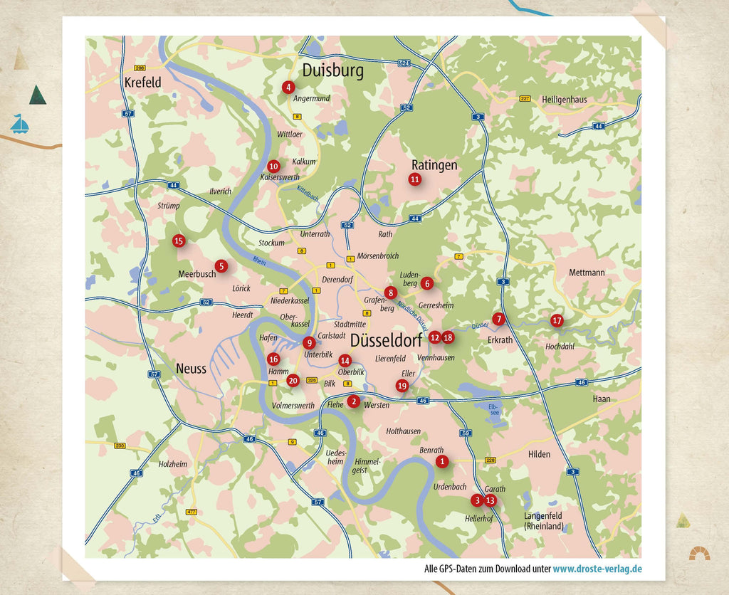 In und um Düsseldorf. Wandern für die Seele