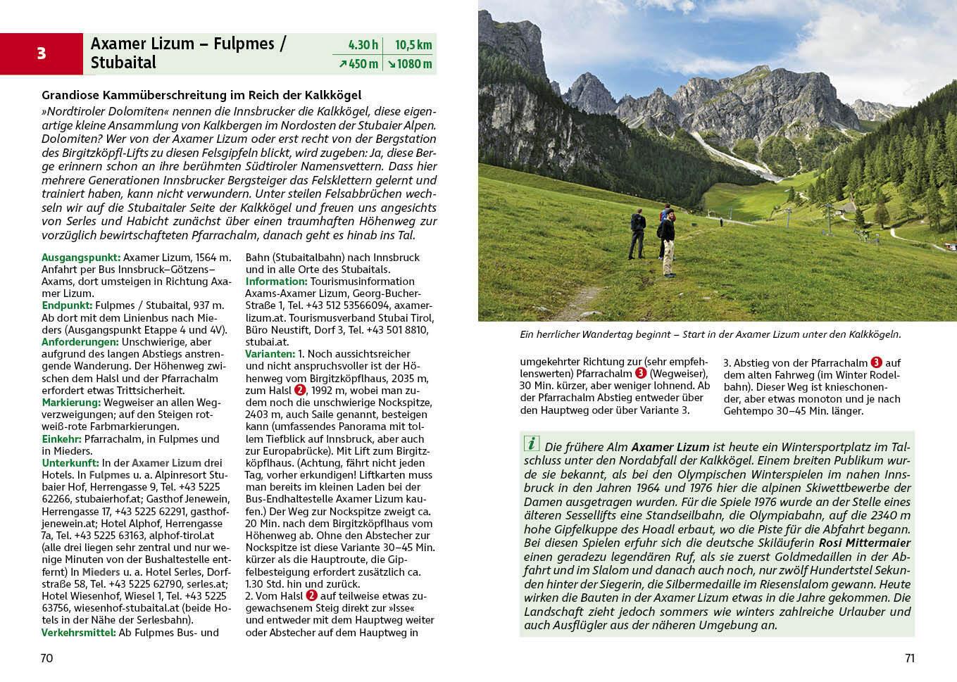 ROTHER Wanderführer Alpenüberquerung Garmisch - Sterzing