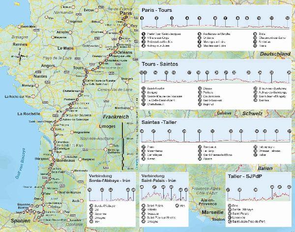 Frankreich: Jakobsweg Via Turonensis von Paris nach Saint-Jean-Pied-de-Port